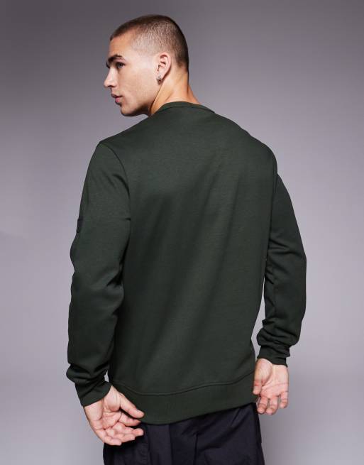 Barbour International - Ilford - Salviegrøn sweatshirt med rund hals , 3 af 5