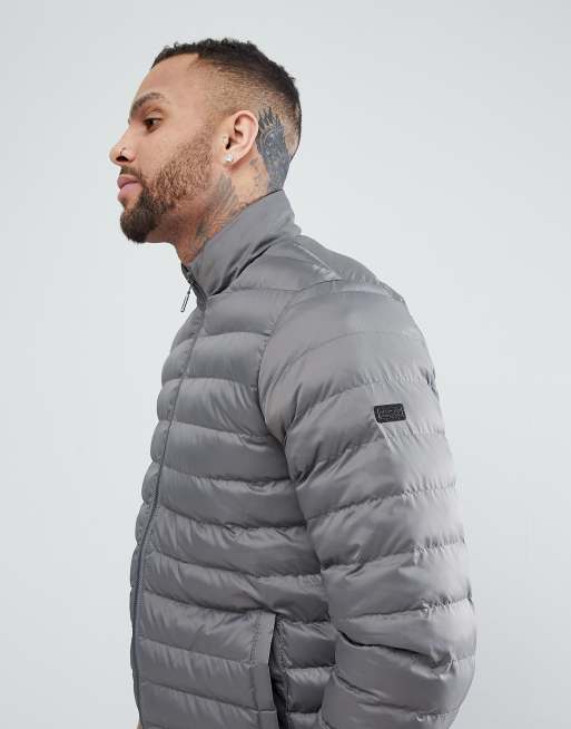 Barbour international impeller store quilted jacket grey