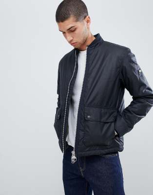 barbour international injection wax jacket