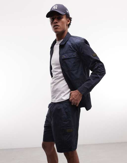 Barbour International - Inline - Marineblå shorts med logo - Del af sæt, 3 af 5