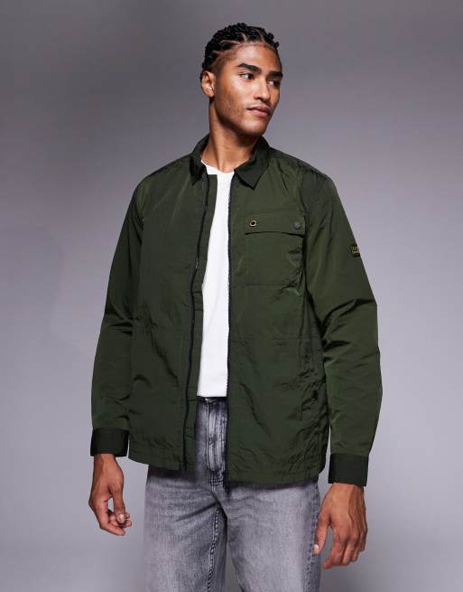 Barbour International Inline overshirt in sage - DGREEN