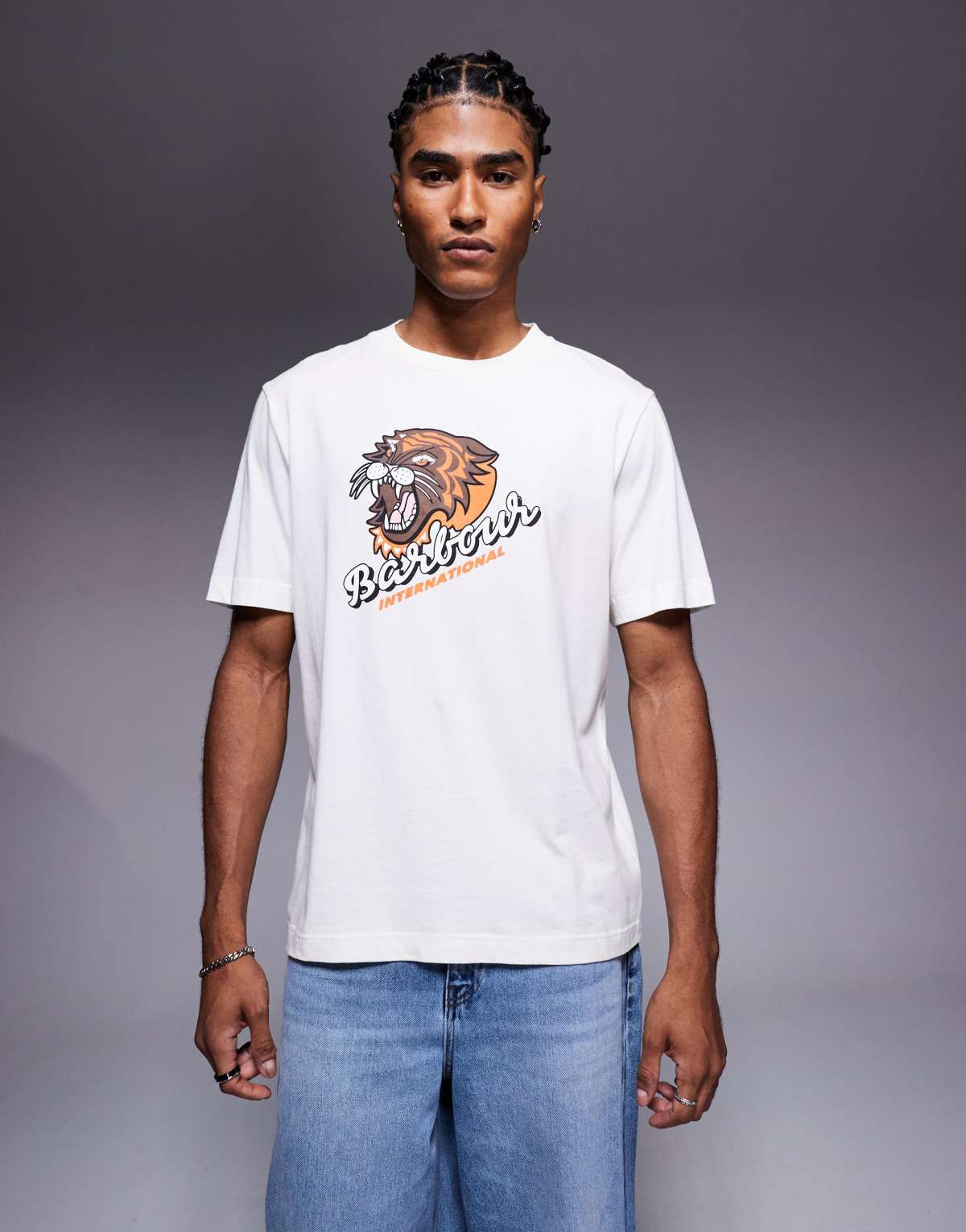 Barbour International irwin graphic t-shirt in white