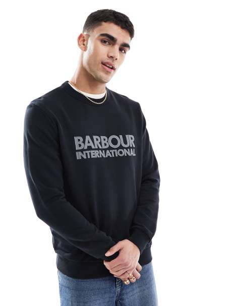 Barbour International - Jason - Felpa girocollo nera - view 1
