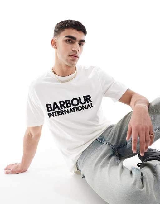 Barbour International Jason t-shirt in whisper white