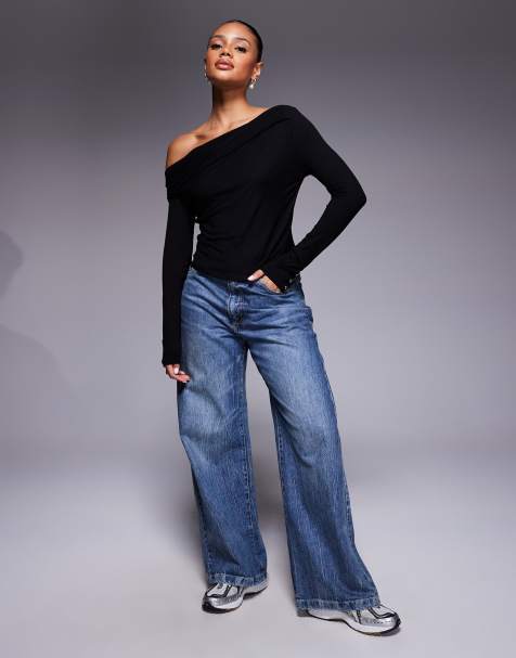 Barbour International – Juliana – Oberteil in Schwarz mit Off-Shoulder-Design - view 1