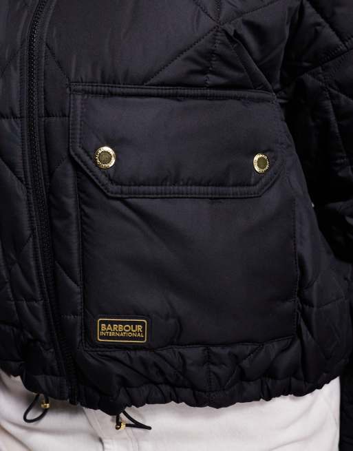 Barbour International - Juliana - Sort kort jakke med vatteringer , 3 af 4