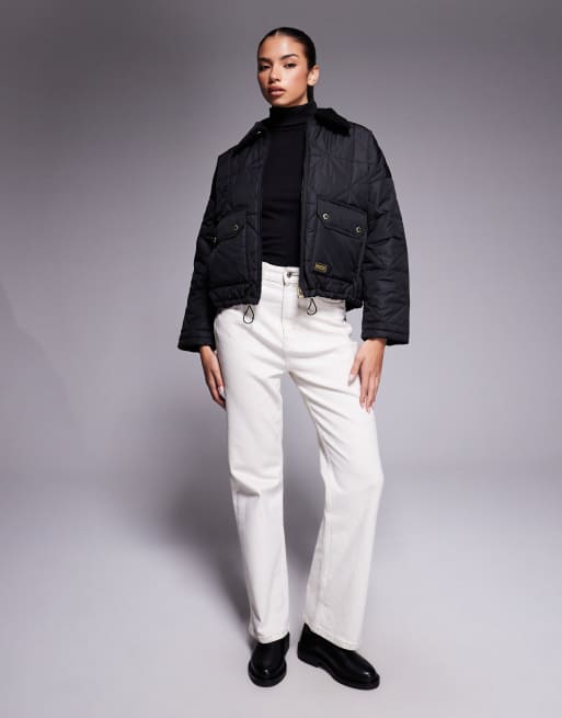 Barbour International - Juliana - Sort kort jakke med vatteringer , 4 af 4