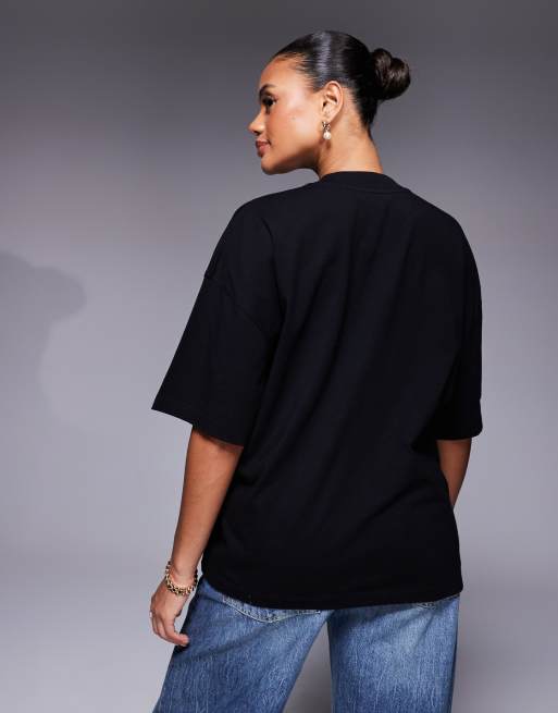 Barbour International Kaia oversized fit t-shirt in black , 4 of 4