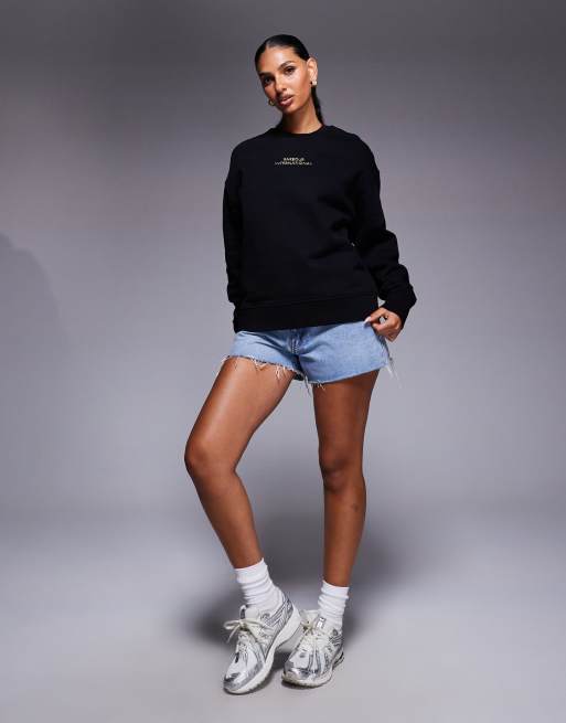 Barbour International - Kaia - Sweatshirt met logo in zwart , 4 van 4