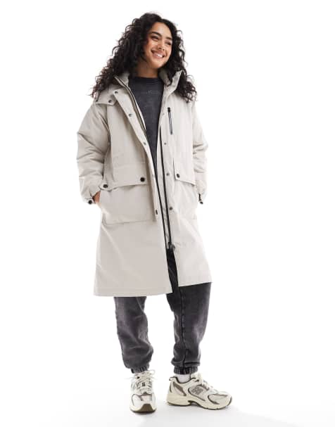 Barbour International - Kaylee - Cappotto isolante impermeabile color crema - view 1