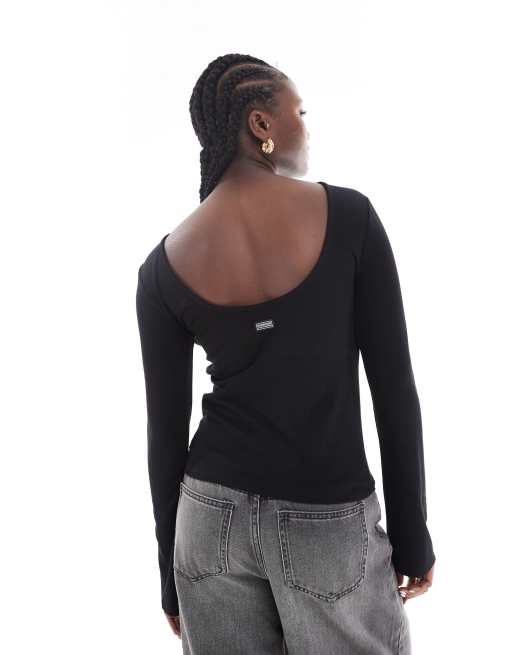 Barbour International - Kaylee - T-shirt à manches longues - Noir, 4 de 4