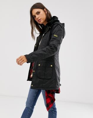 barbour longline coat