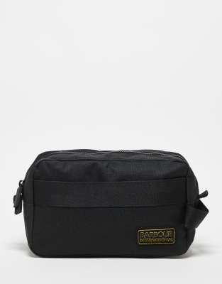 Barbour International Knockhill essential washbag in black