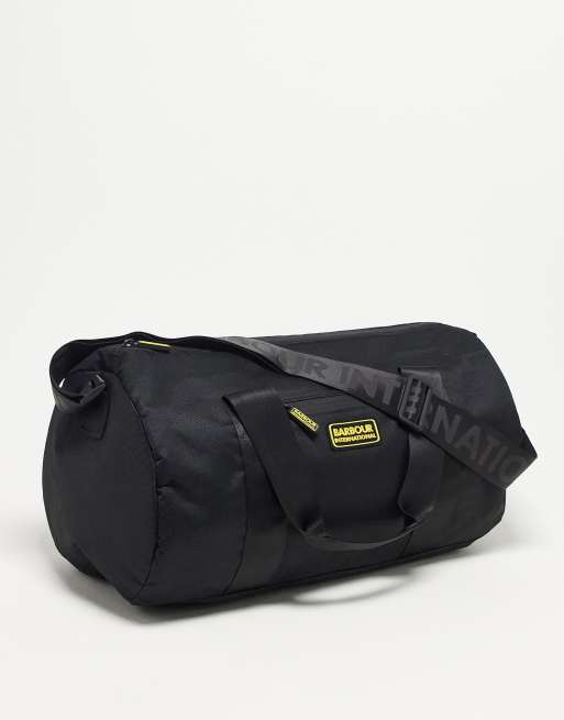 Barbour International Knockhill holdall in black VolcanmtShops