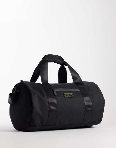 Barbour International Knockhill logo holdall in black - view 1