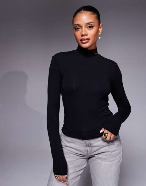 Barbour International Kylie long sleeve top in black 