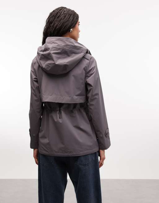 Barbour International – Kyra – Wasserabweisende Kurzjacke in Lila-Grau, 3 von 4