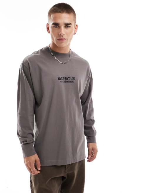 Barbour international long sleeve t shirt discount