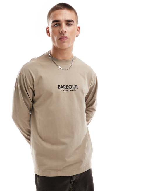 Barbour international long sleeve t shirt discount