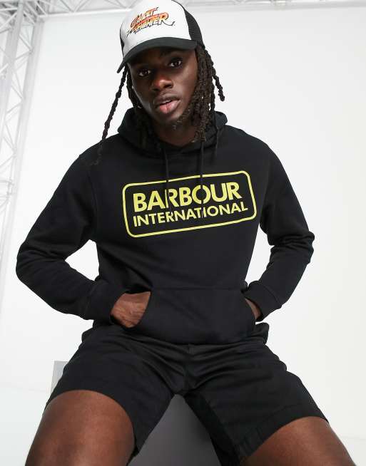 Barbour black discount hoodie