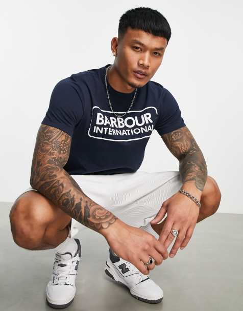 Barbour mens t shirt on sale sale