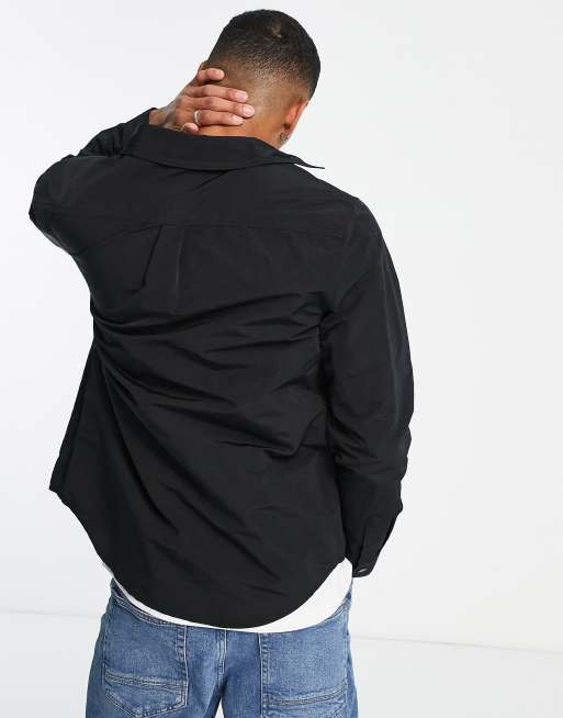 Barbour International – Legacy – Svart overshirt med kontrastfärgad logga, 4 av 4