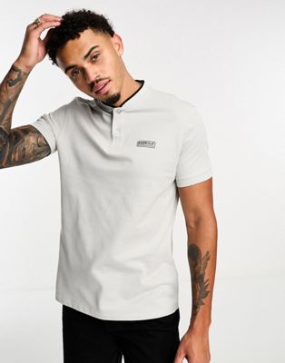 Barbour International Lewis sports polo in grey - ASOS Price Checker