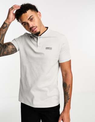 Barbour International Lewis sports polo in grey - ASOS Price Checker