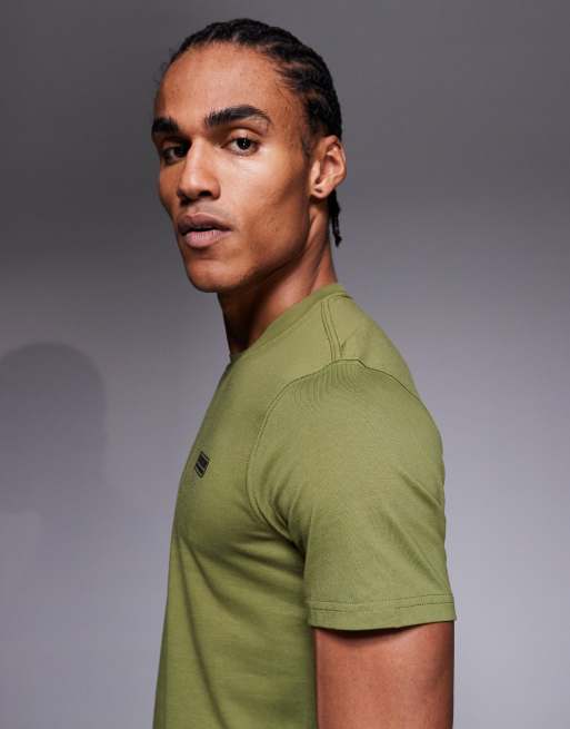 Barbour International – Limegrön t-shirt med liten logga, 4 av 5