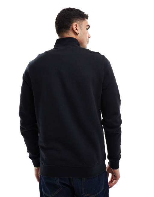 Barbour International Lincoln tipped funnel sweatshirt in black, 2 of 4