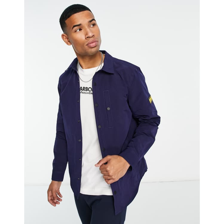 Barbour International Link overshirt in navy ASOS