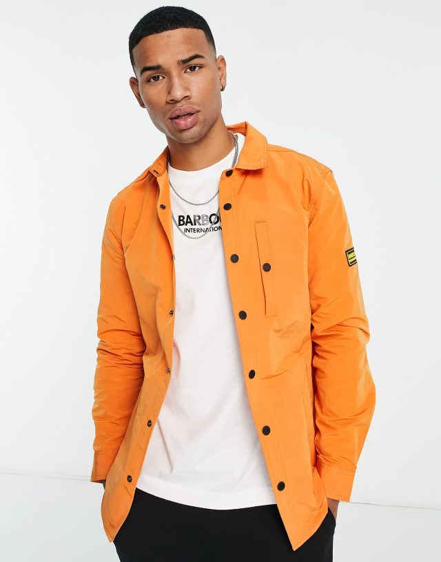 Barbour International - link overshirt in orange