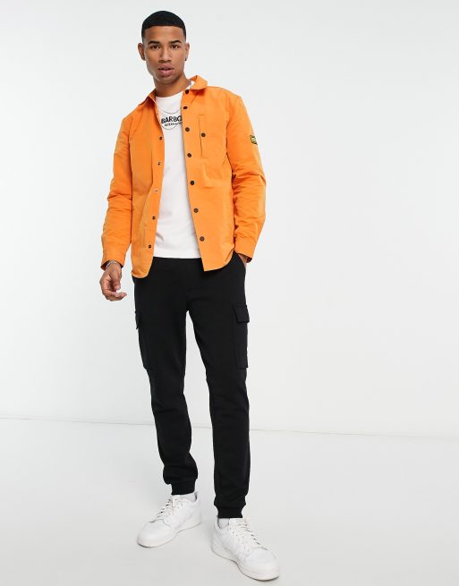 Barbour international mens store Orange