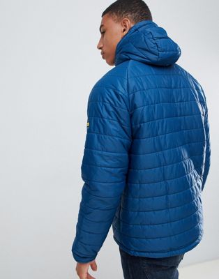 barbour international locking hooded quilted jacket