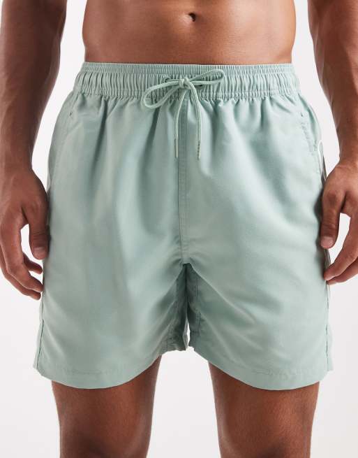Barbour International logo swim shorts in light green - LGREEN, 4 of 4