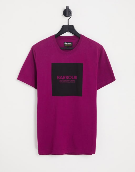 Barbour t 2025 shirt mens purple