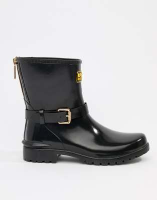 barbour biker wellies