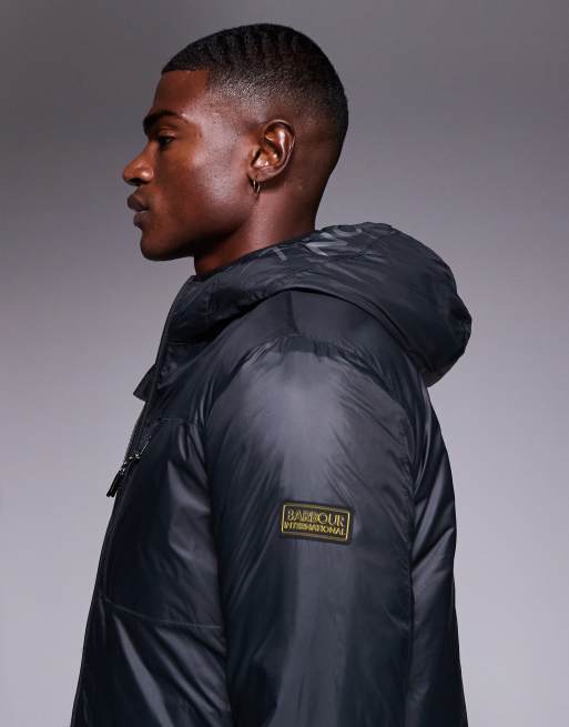 Barbour International – Lumley – Czarna pikowana kurtka , 4 z 5