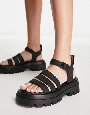 Barbour International Luna chunky sandals in black - ASOS Price Checker