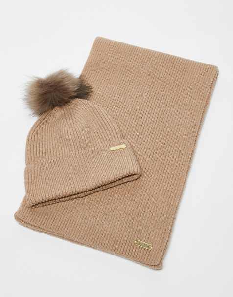 Barbour International Mallory beanie and scarf gift set - view 1