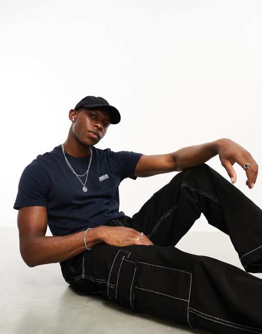 Barbour International - Marineblå T-shirt med lille logo, 3 af 4