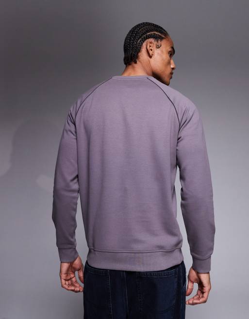 Barbour International - Markford - Grålilla sweatshirt med rund hals og logo, 3 af 5