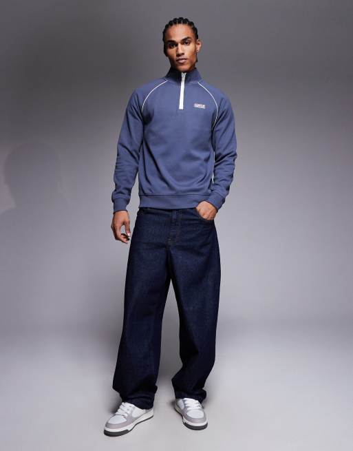 Barbour International - Markford - Sweat à logo et col zippé - Bleu marine, 2 de 5