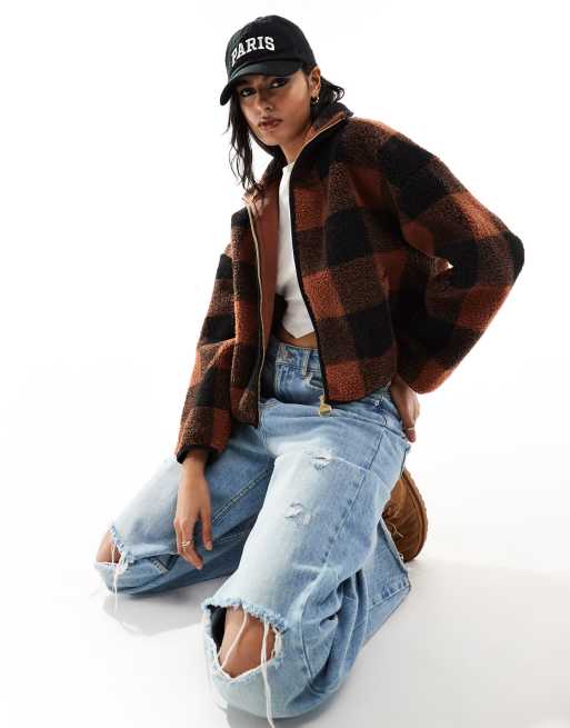 Barbour International - Meteor - Ternet jakke med lynlås i brun og sort