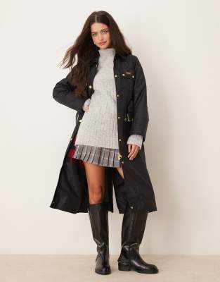 Thumbnail - Barbour International - Milla - Wachsmantel-Schwarz