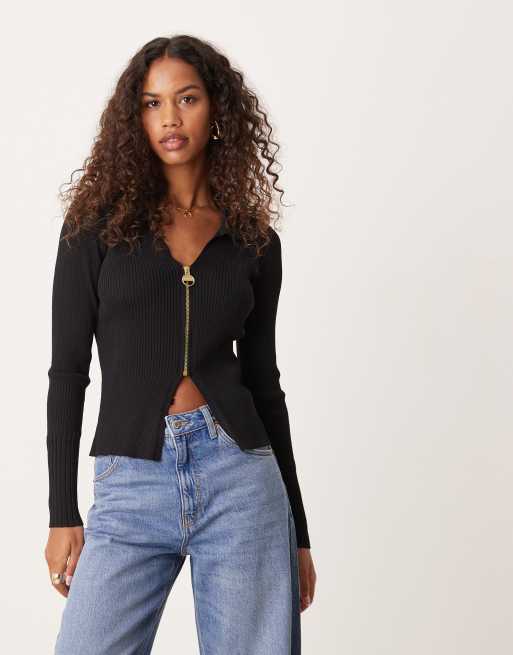 Barbour International – Mondale – Stickad kofta med dragkedja