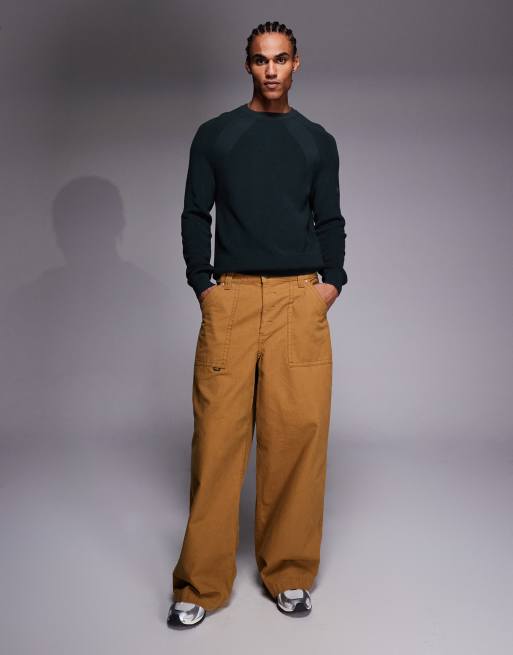 Barbour International Monmouth crewneck jumper in green, 2 of 5