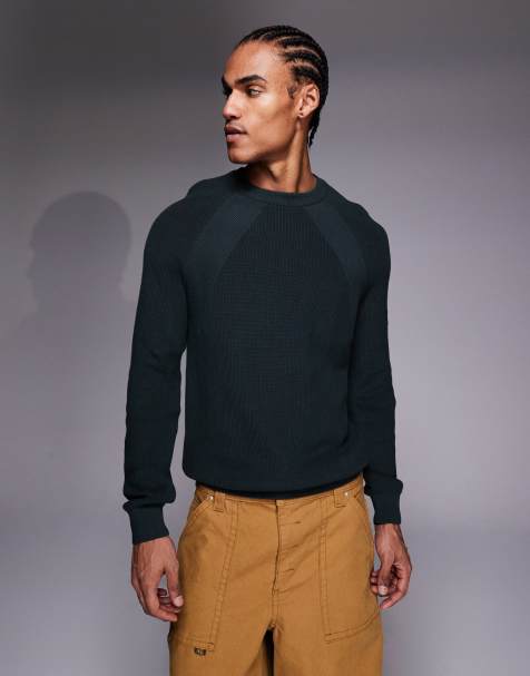 Barbour International - Monmouth - Trui met ronde hals in groen - view 1