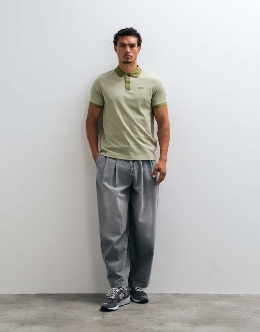 Barbour International Morley polo Oxford à manches courtes vert, 2 de 5