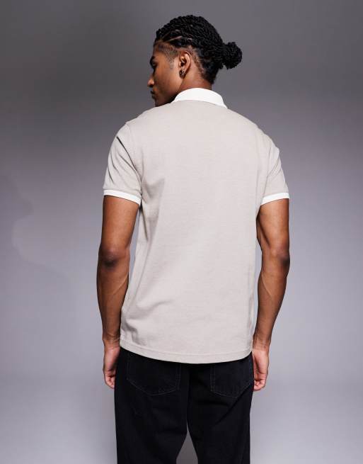 Barbour International - Morley - Polo stile Oxford bianco sussurro/striato, 3 di 5